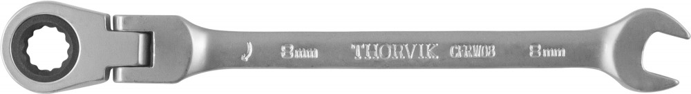 Thorvik CFRW08 Ключ гаечный комбинированный трещоточный карданный, 8 мм CFRW08