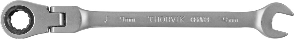 Thorvik CFRW09 Ключ гаечный комбинированный трещоточный карданный, 9 мм CFRW09