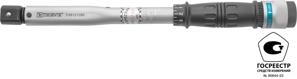Thorvik TH9121080 Ключ динамометрический с посадочным размером 9х12 мм, 10-80 Нм TH9121080