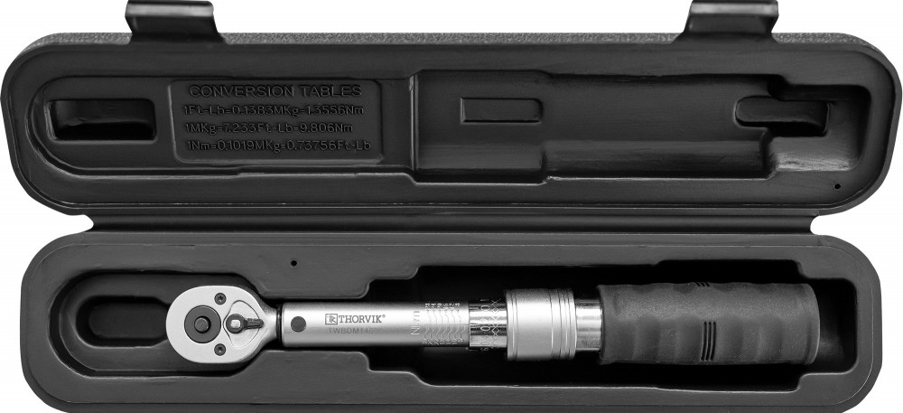 Thorvik TWBDM14630 Ключ динамометрический двусторонний 1/4"DR, 6-30 Нм TWBDM14630