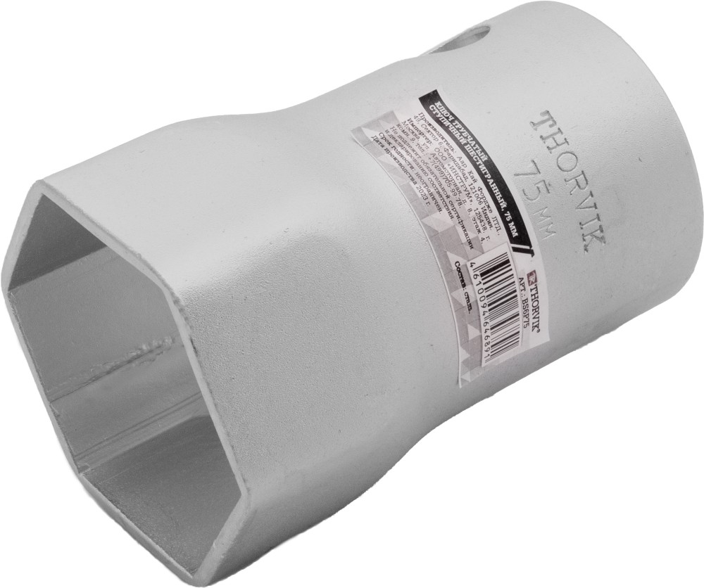 Thorvik BS6P75 Ключ трубчатый ступичный шестигранный, 75 мм BS6P75