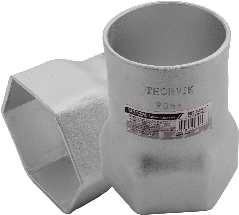 Thorvik BS6P90 Ключ трубчатый ступичный шестигранный, 90 мм BS6P90