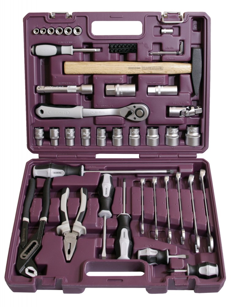 Thorvik TS056 Набор инструмента универсальный 1/4", 1/2"DR, 56 предметов TS056
