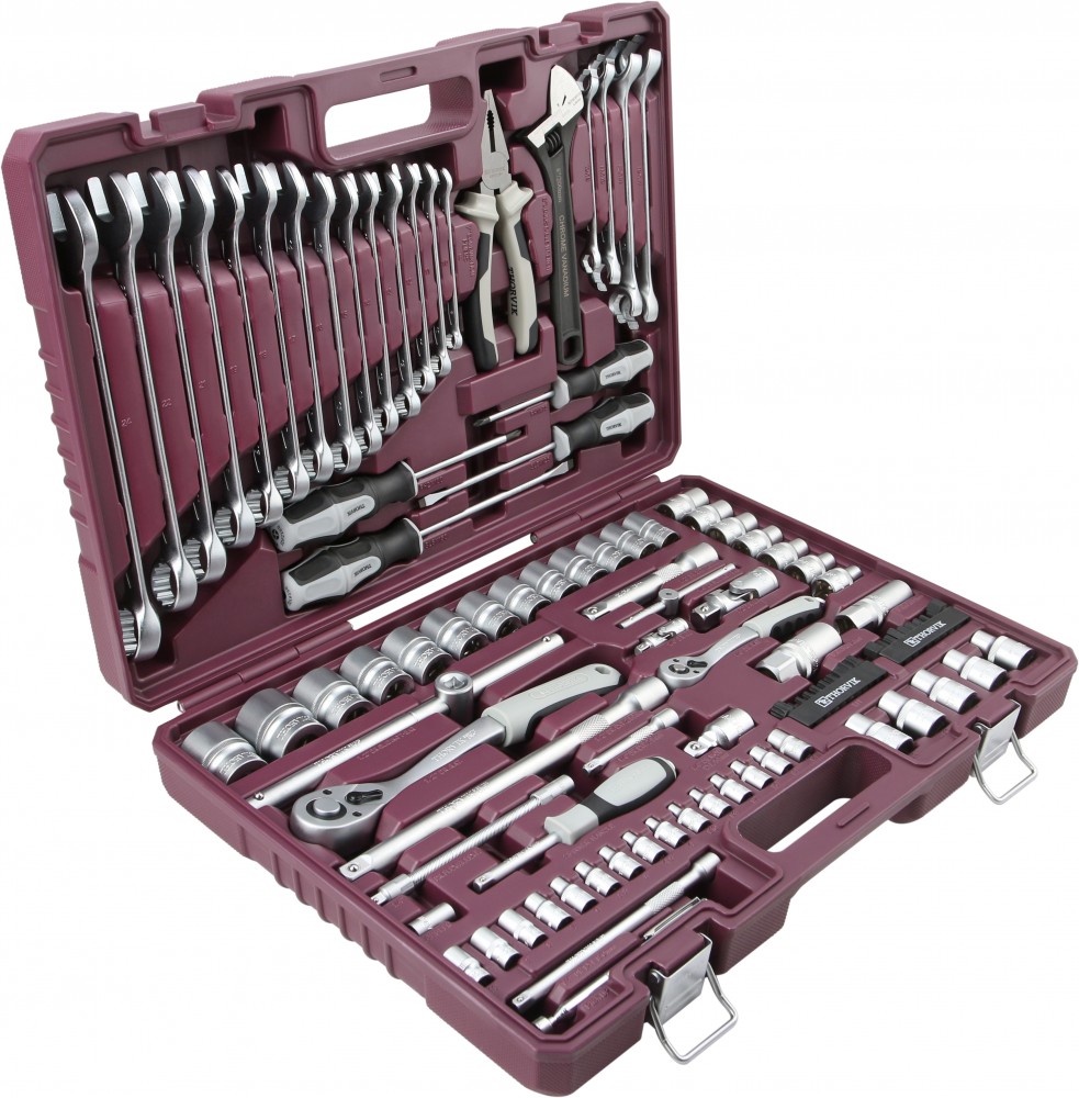Thorvik TS101 Набор инструмента универсальный 1/4", 1/2"DR, 101 предмет TS101