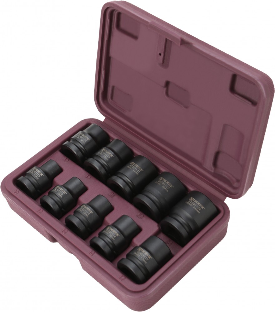 Thorvik S23S1110S Набор головок торцевых ударных 1/2"DR, 10-24 мм,  10 предметов S23S1110S