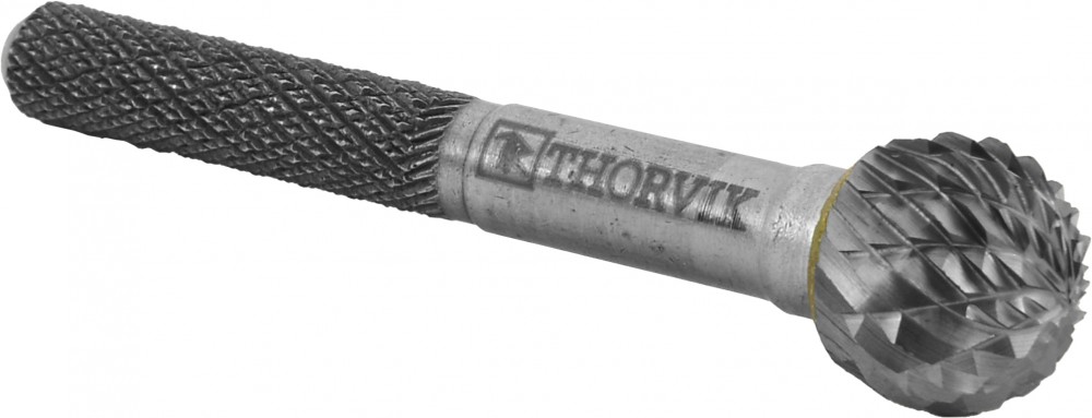 Thorvik TRRBD12100655-2  Борфреза твердосплавная сферическая, тип D, 12 мм, двойная насечка, в боксе TRRBD12100655-2