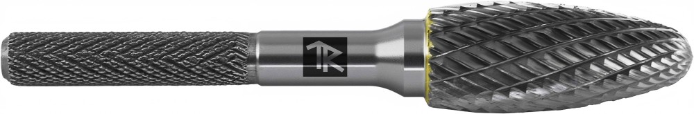 Thorvik TRRBH10250670-2  Борфреза твердосплавная пламевидная, тип H, 10 мм, двойная насечка, в боксе TRRBH10250670-2