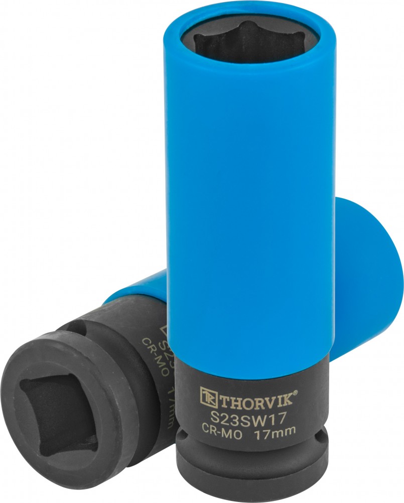 Thorvik S23SW17 Головка торцевая ударная удлиненная тонкостенная 1/2"DR для легкосплавных колесных дисков, 17 мм S23SW17