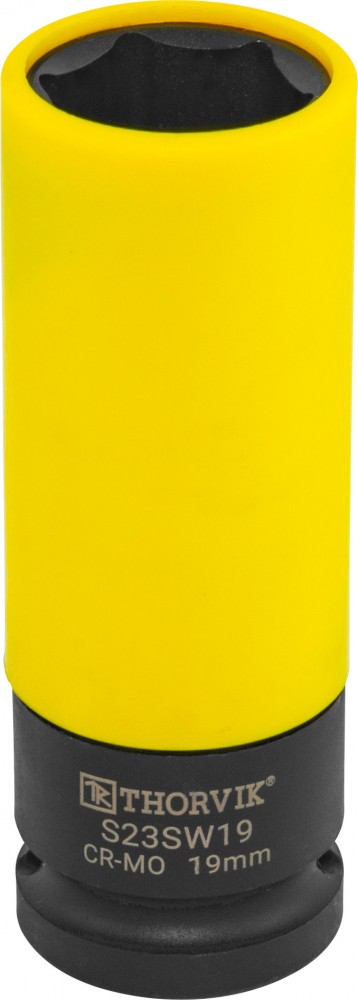 Thorvik S23SW19 Головка торцевая ударная удлиненная тонкостенная 1/2"DR для легкосплавных колесных дисков, 19мм S23SW19
