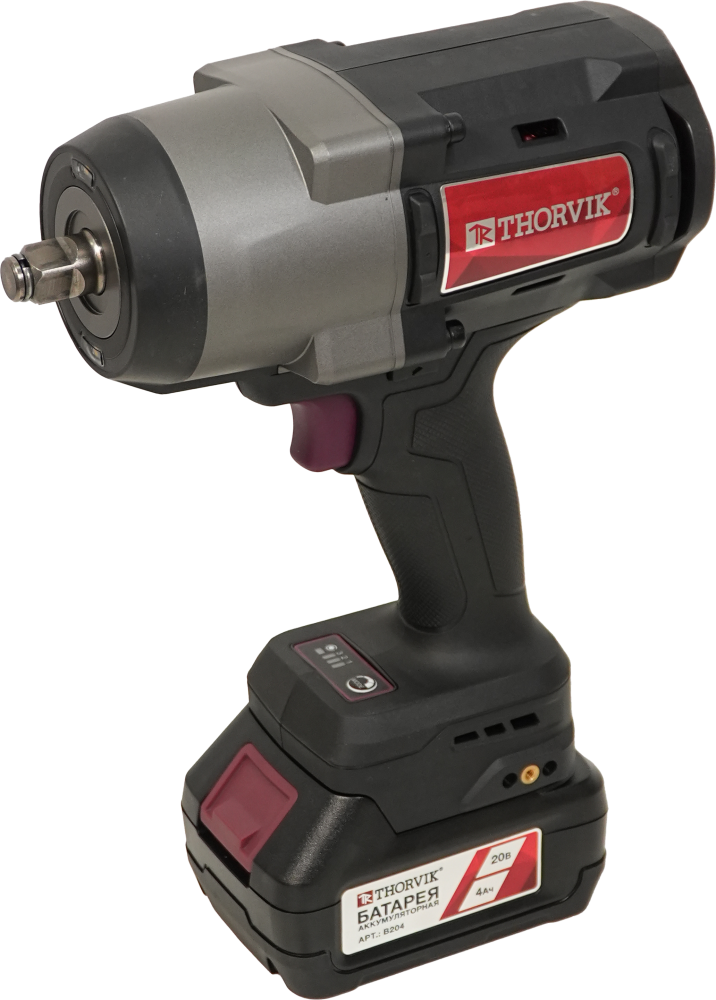 Thorvik BWI20318 Гайковерт аккумуляторный, 1/2"DR, 20В, 1800 Нм BWI20318