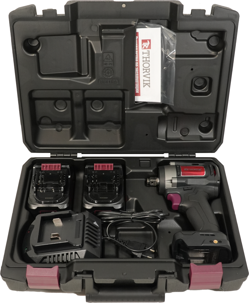 Thorvik BWI2037 Гайковерт аккумуляторный, 1/2"DR, 20В, 700 Нм BWI2037