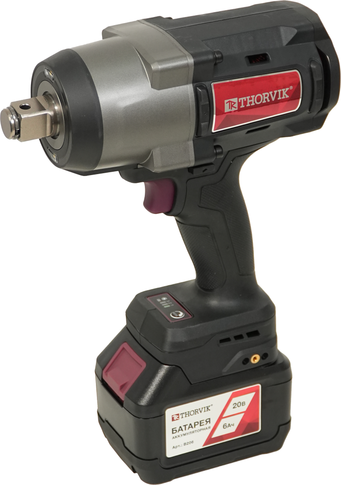 Thorvik BWI20419 Гайковерт аккумуляторный, 3/4"DR, 20В, 1900 Нм BWI20419