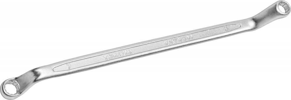 Thorvik ORW0607 Ключ гаечный накидной изогнутый 75°, 6x7 мм ORW0607