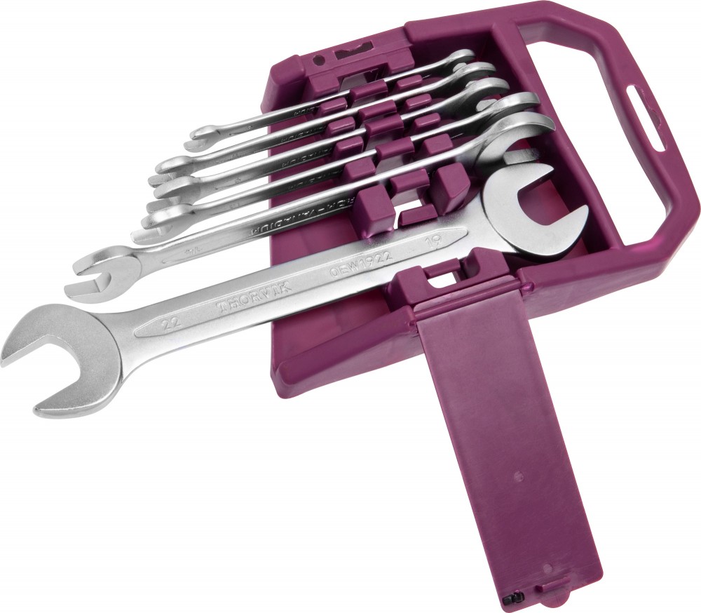 Thorvik OEWS006 Набор ключей гаечных рожковых на держателе, 6-22 мм, 6 предметов OEWS006