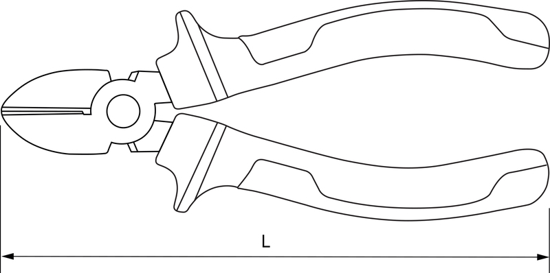 Thorvik CP00150 Бокорезы с двухкомпонентными рукоятками, 160 мм CP00150