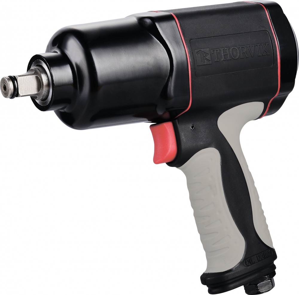 Thorvik AIW1268 Гайковерт ударный пневматический, композитный корпус, 1/2"DR 7500 об/мин, 680 Нм AIW1268