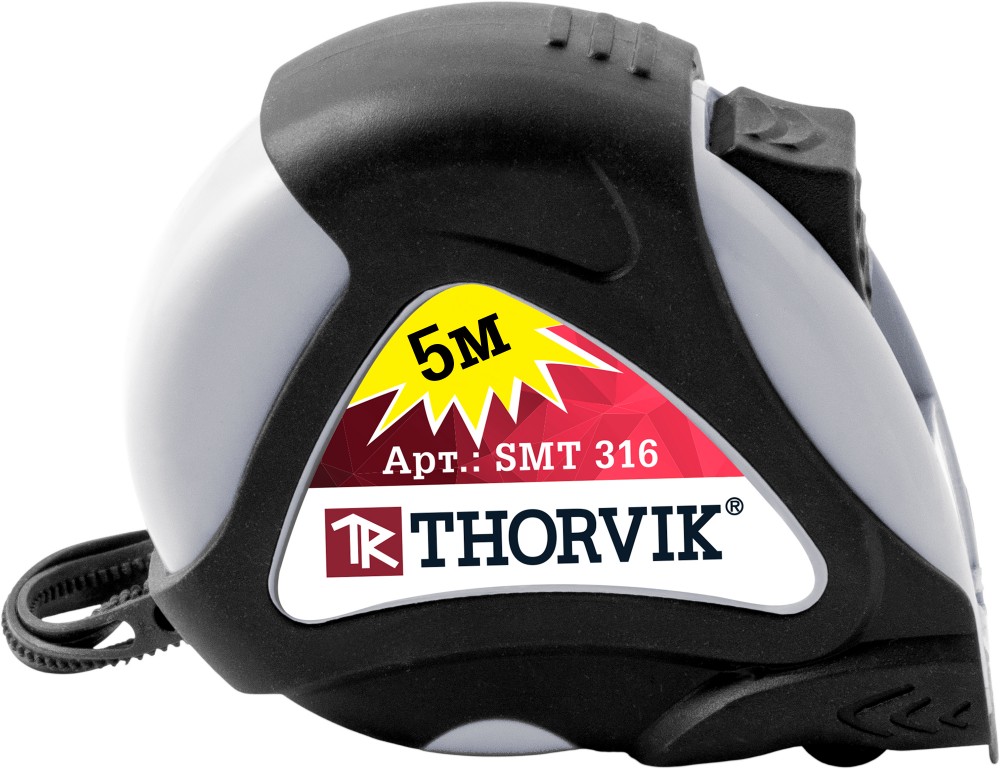 Thorvik SMT519 Рулетка в обрезиненном корпусе, 5 м SMT519