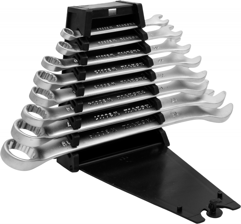 Thorvik W3S8PR Набор ключей гаечных комбинированных серии ARC на держателе, 6-19 мм, 8 предметов W3S8PR