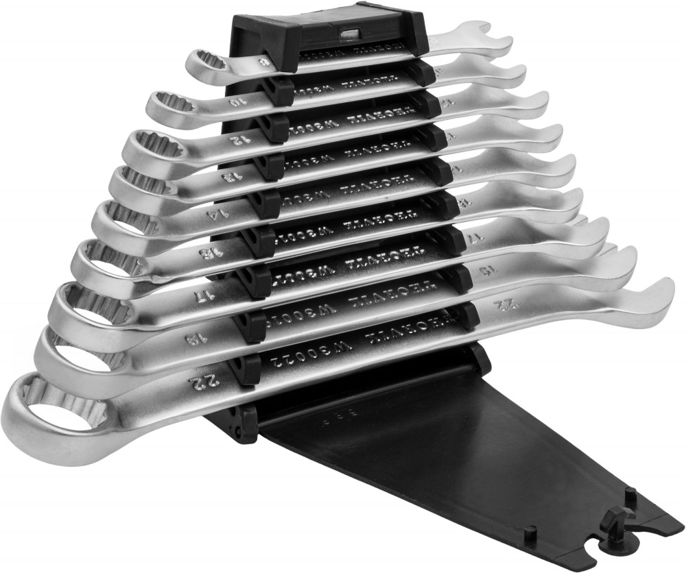 Thorvik W3S9PR Набор ключей гаечных комбинированных серии ARC на держателе, 8-22 мм, 9 предметов W3S9PR