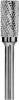 Carbon CRUBSA03041351-2 Борфреза твердосплавная цилиндрическая, тип А, 4 мм, двойная насечка, хвостовик 3 мм, в боксе CRUBSA03041351-2