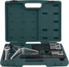 Jonnesway AE310142 Съемник универсальный, американского типа со скользящими 2-3 захватами в наборе, диапазон захватов внутр./наружн. 60-160/40-120, глубина захвата 150 мм AE310142