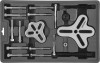 Jonnesway AE310051 Съемник многофункциональный с болтовыми захватами в наборе, диапазон захватов 30-120 мм AE310051