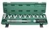 Jonnesway T30200NS Ключ динамометрический 1/2"DR со сменными рожковыми насадками 13-30 мм и приводом,  40-200 Нм T30200NS