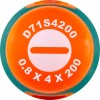 Jonnesway D71S4200 Отвертка стержневая шлицевая ANTI-SLIP GRIP, SL4.0х200 мм D71S4200