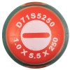 Jonnesway D71S5250 Отвертка стержневая шлицевая ANTI-SLIP GRIP, SL5.5х250 мм D71S5250