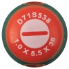Jonnesway D71S538 Отвертка стержневая шлицевая ANTI-SLIP GRIP, SL5.5х38 мм D71S538