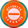 Jonnesway D71S8175 Отвертка стержневая шлицевая ANTI-SLIP GRIP, SL8.0х175 мм D71S8175