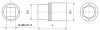 Thorvik FS01215 Головка торцевая 1/2"DR, 15 мм FS01215