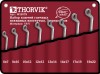 Thorvik W2S8TB Набор ключей гаечных накидных изогнутых серии ARC в сумке, 6-22 мм, 8 предметов W2S8TB