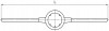 Thorvik DH3011 Вороток-держатель для плашек круглых ручных Ф30x11 мм DH3011