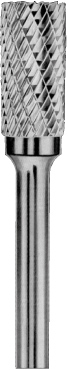 Carbon CRUBSA06082065-2 Борфреза твердосплавная цилиндрическая, тип А, 8 мм, двойная насечка, хвостовик 6 мм, в боксе CRUBSA06082065-2