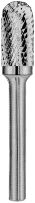 Carbon CRUBSC06202570-2 Борфреза твердосплавная цилиндрическая с радиусным торцом, тип C, 20 мм, двойная насечка, хвостовик 6 мм, в боксе CRUBSC06202570-2