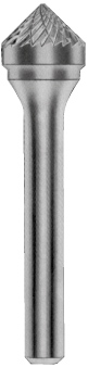Carbon CRUBSK06190958-2 Борфреза твердосплавная коническая 90°, тип K, 19 мм, двойная насечка, хвостовик 6 мм, в боксе CRUBSK06190958-2