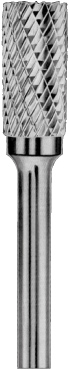 Carbon CRUBSA03051351-2 Борфреза твердосплавная цилиндрическая, тип А, 5 мм, двойная насечка, хвостовик 3 мм, в боксе CRUBSA03051351-2