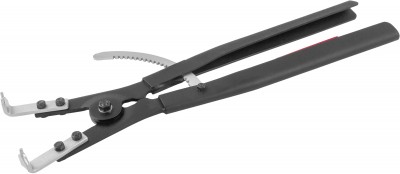 Jonnesway P9920D Щипцы загнутые 90° с фиксатором для стопорных колец, разжим, 165-300 мм, 4.5-5.5 мм, 500 мм P9920D