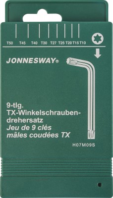 Jonnesway H07M09S Комплект угловых ключей "TORX" H07M09S