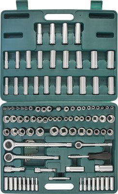 Jonnesway S05H48107S Набор инструмента универсальный 1/4", 3/8" и 1/2"DR, 107 предметов S05H48107S