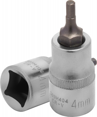 Jonnesway S09H404 Насадка торцевая 1/2"DR с вставкой-битой шестигранной, H4, 55 мм S09H404