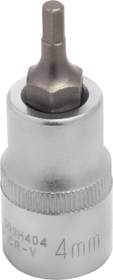 Jonnesway S09H404 Насадка торцевая 1/2"DR с вставкой-битой шестигранной, H4, 55 мм S09H404