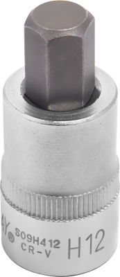 Jonnesway S09H412 Насадка торцевая 1/2"DR с вставкой-битой шестигранной, H12, 55 мм S09H412