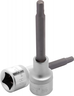 Jonnesway S09H4306 Насадка торцевая 1/2"DR с вставкой-битой шестигранной, H6, 100 мм S09H4306