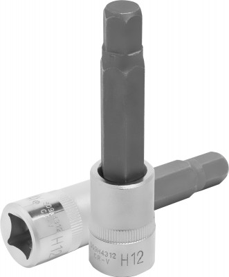 Jonnesway S09H4312 Насадка торцевая 1/2"DR с вставкой-битой шестигранной, H12, 100 мм S09H4312