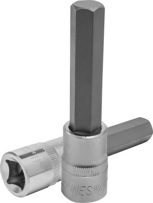 Jonnesway S09H4314 Насадка торцевая 1/2"DR с вставкой-битой шестигранной, H14, 100 мм S09H4314