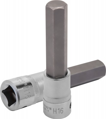 Jonnesway S09H4316 Насадка торцевая 1/2"DR с вставкой-битой шестигранной, H16, 100 мм S09H4316
