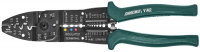 Jonnesway V1402 Клещи многофункциональные для снятия изоляции и обжима наконечников, 250 мм V1402