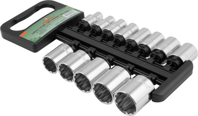 Jonnesway S05H4213S Набор головок торцевых 12-гранных MAXI-DRIVE 1/2"DR на держателе, SAE 3/8--1-1/8", 13 предметов S05H4213S